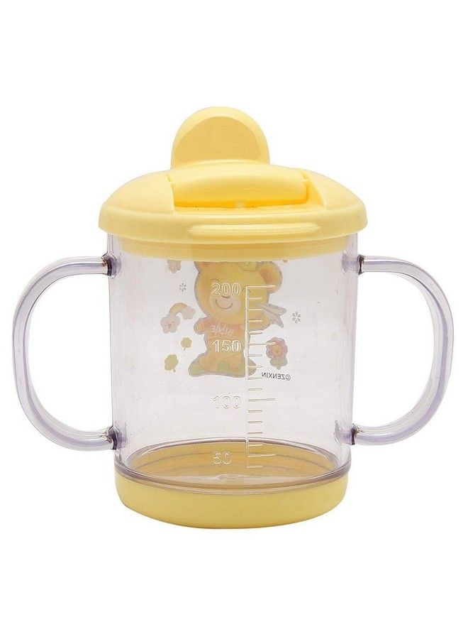 Alya The Cheeky Kidzz Baby Feeding Sipper Unbreakable Plastic Bottle Cup;Mug Learning Sippy Bpa Free 200Ml With Baby Fruit Vegetable Silicone Baby Food Soother Feeder Teether For Babies;New Borns(Yellow) - Image 5