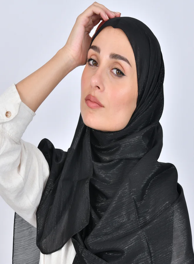 عبايات حوراء طرحة سوداء بقماش الاورقانزا