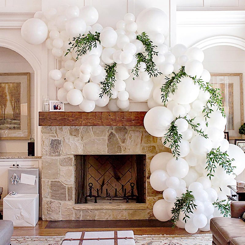 Iyovgoo 110Pcs White Balloons Different Sizes 1812105 Inch Matte White Latex Balloon Garland Arch Kit for Wedding Bridal Shower Engagement Anniversary Graduation Birthday Party Decorations Supplies - Image 2