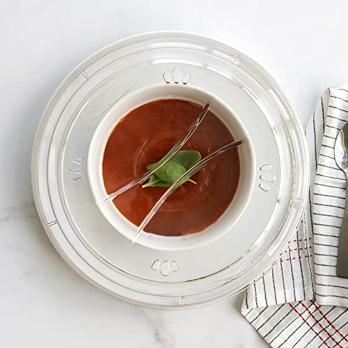 Nordic Ware Plastic Deluxe Microwave Cover, Clear (Set of 2) - Image 3