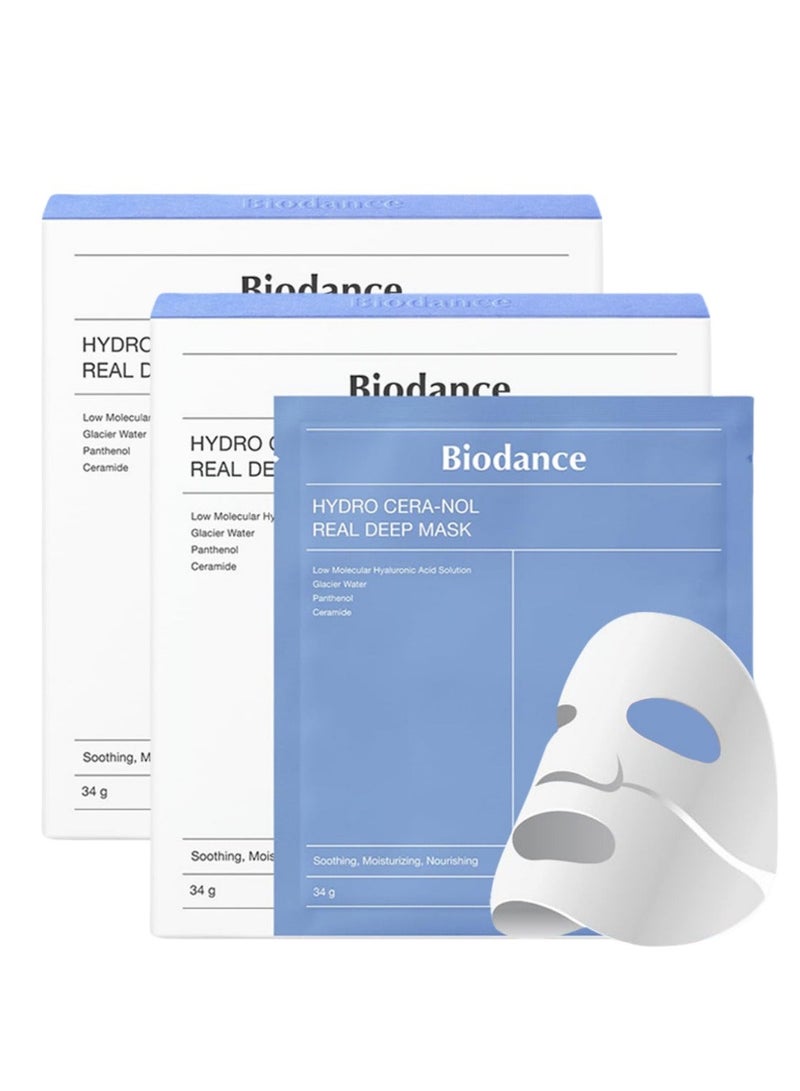 BIODANCE 2-PACK BIODANCE Bio-Collagen Real Deep Mask, Hydrating Overnight Hydrogel Mask, Pore Minimizing, Elasticity Improvement, 34gx4pcsx2 - Image 1