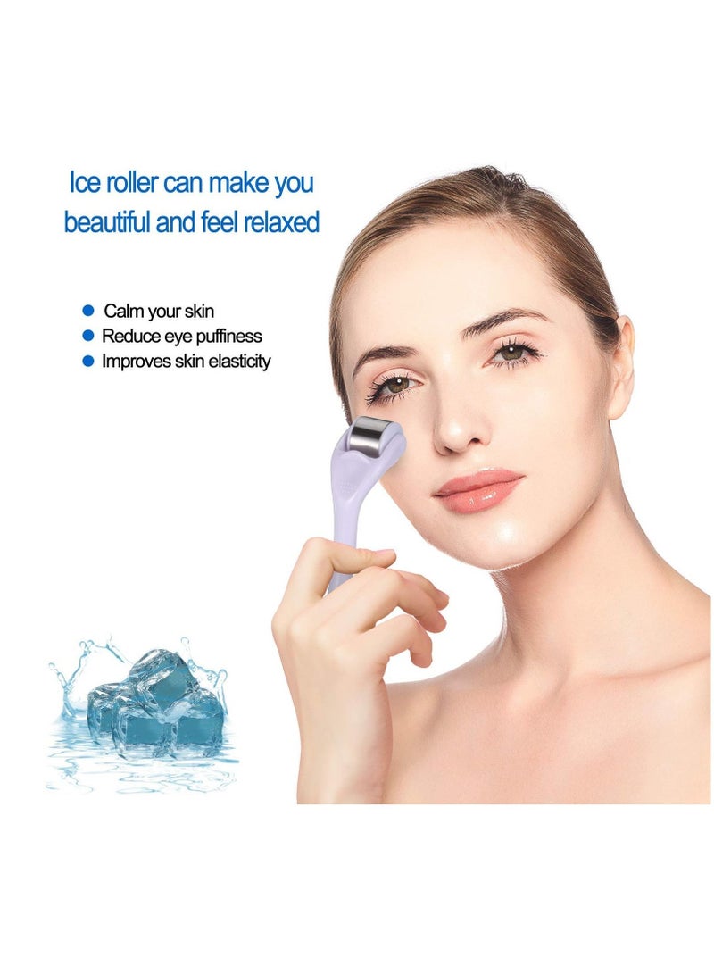 SYOSI Ice Roller 2 Kits set Face Body Massage Stainless Steel Wheel/ABS Wheel Prevent Wrinkles Anti Aging for Face & Eye wrinkle Puffiness,Migraine,Pain Relief and Minor Injury - Image 3