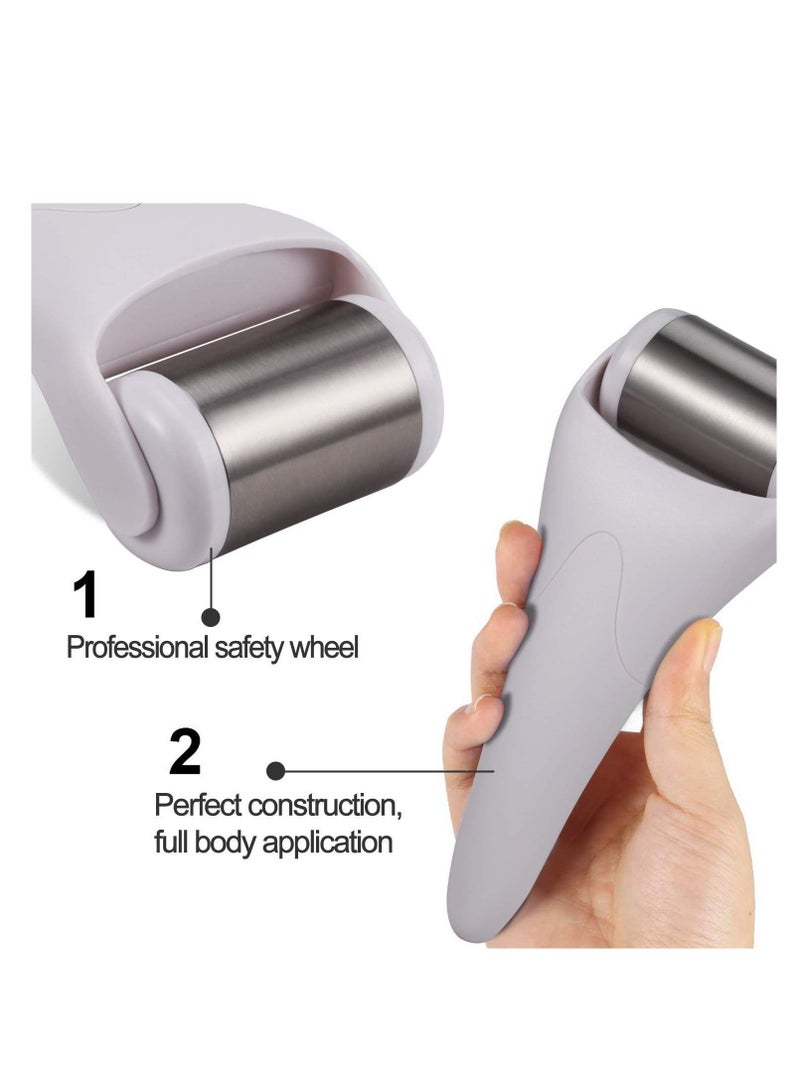 SYOSI Ice Roller 2 Kits set Face Body Massage Stainless Steel Wheel/ABS Wheel Prevent Wrinkles Anti Aging for Face & Eye wrinkle Puffiness,Migraine,Pain Relief and Minor Injury - Image 5