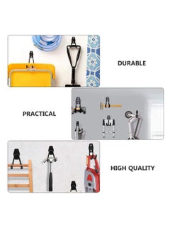 Y&D 2pcs Garage Storage Hook Wall Mount Utility Hanger Bike Rack Horizontal Metal Adjustable Bicycle Holder Flip Up Organizing Ladder Hoses  - Image 2