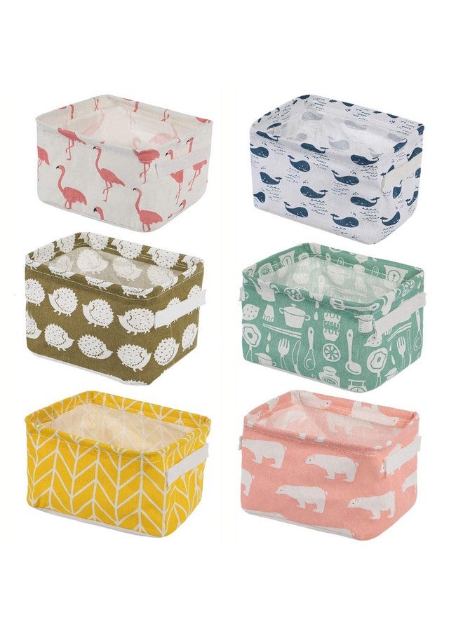 PALAK (Pack of 3 Foldable Multipurpose Storage Box Small Canvas Fabric Organizer Baskets for Organizing, Storage Box with Handles Boxes for Wardrobe (Multi) polyethylene, Rectangular (Pack of 3) - Image 1