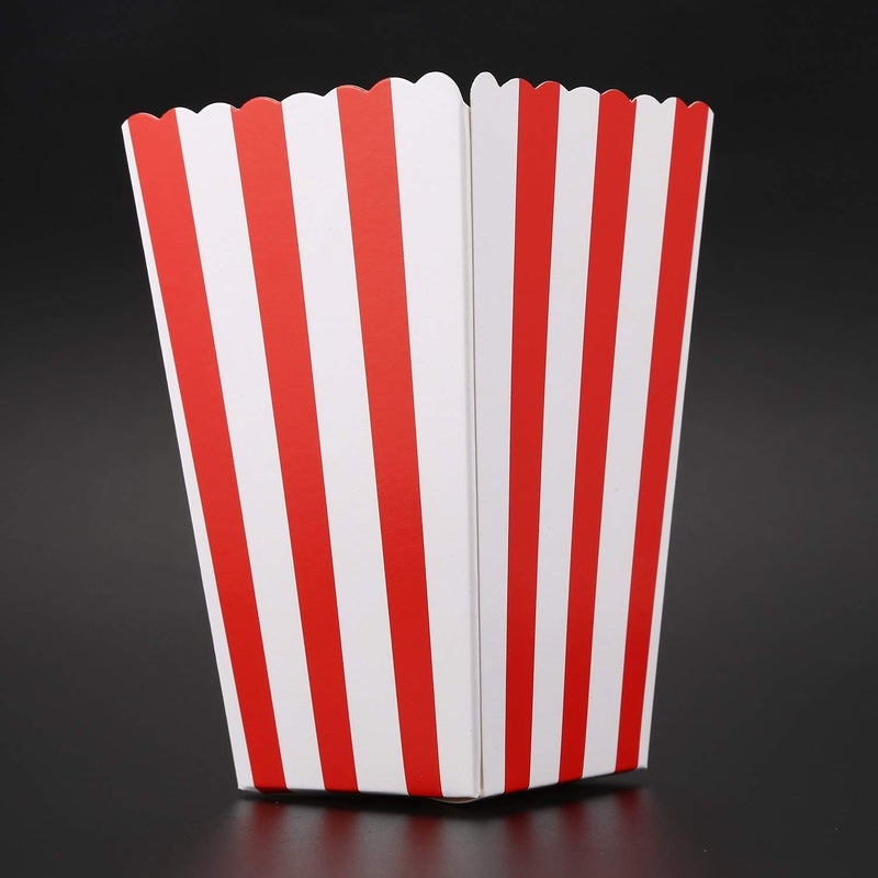 أكياس فشار حمراء، وجبة سينما، حفلة، حلوى، صندوق هدايا، حجم صغير، عبوة من 12 - Image 3