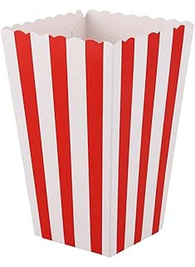 أكياس فشار حمراء، وجبة سينما، حفلة، حلوى، صندوق هدايا، حجم صغير، عبوة من 12 - Image 1