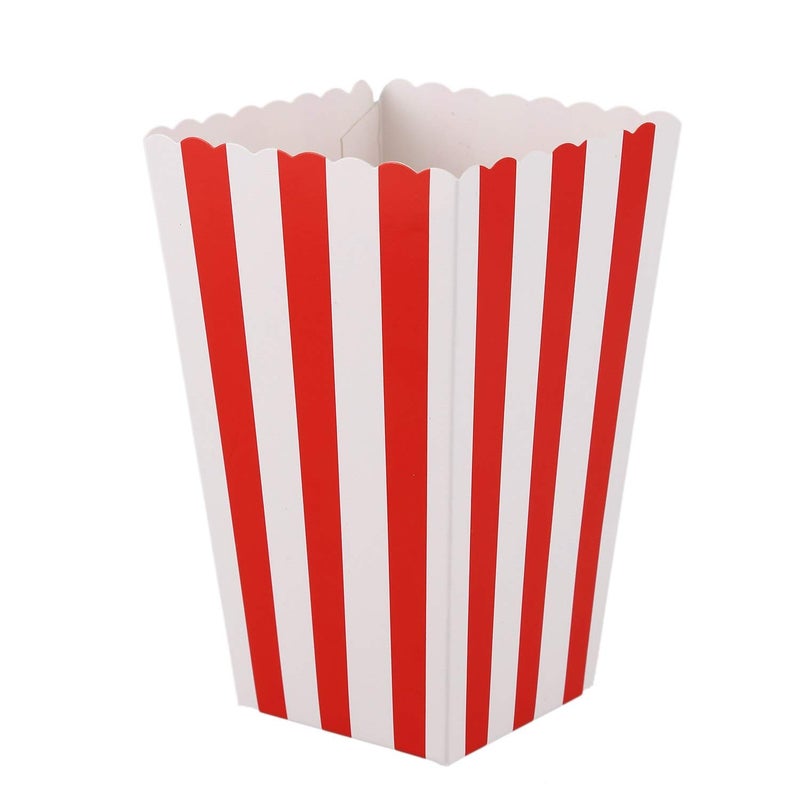 أكياس فشار حمراء، وجبة سينما، حفلة، حلوى، صندوق هدايا، حجم صغير، عبوة من 12 - Image 2