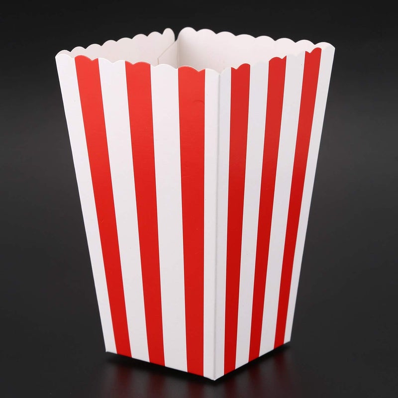 أكياس فشار حمراء، وجبة سينما، حفلة، حلوى، صندوق هدايا، حجم صغير، عبوة من 12 - Image 4