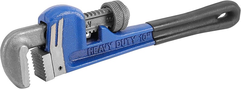 HOIGON 3 Piece Heavy Duty Plumbers Pipe Wrench Set, 8" 10" 14" Heat Treated Adjustable Straight Pipe Plumbing Wrench Set with Soft Grip for Household Plumbing Repairs - Image 4
