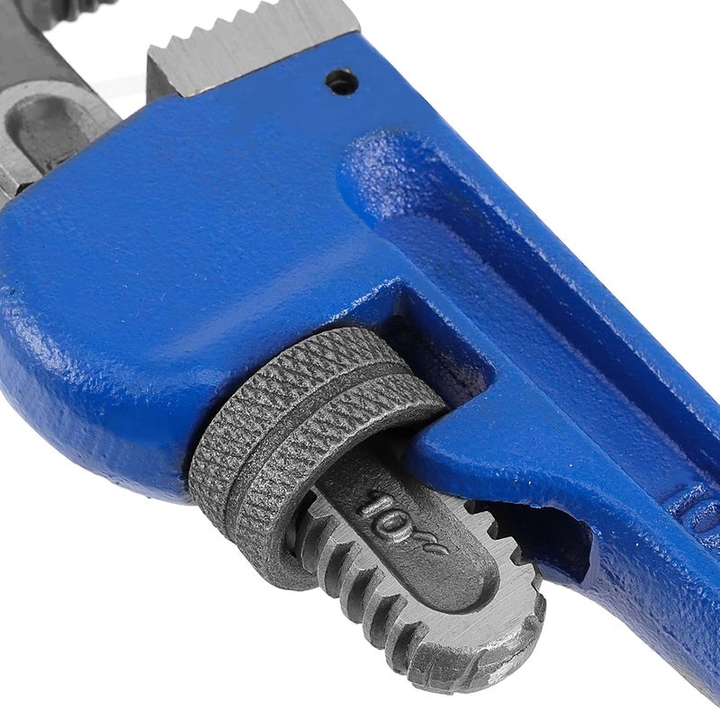 HOIGON 3 Piece Heavy Duty Plumbers Pipe Wrench Set, 8" 10" 14" Heat Treated Adjustable Straight Pipe Plumbing Wrench Set with Soft Grip for Household Plumbing Repairs - Image 3