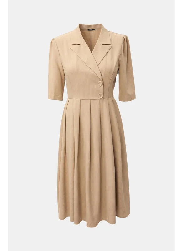 Tenda Lapel Midi Dress