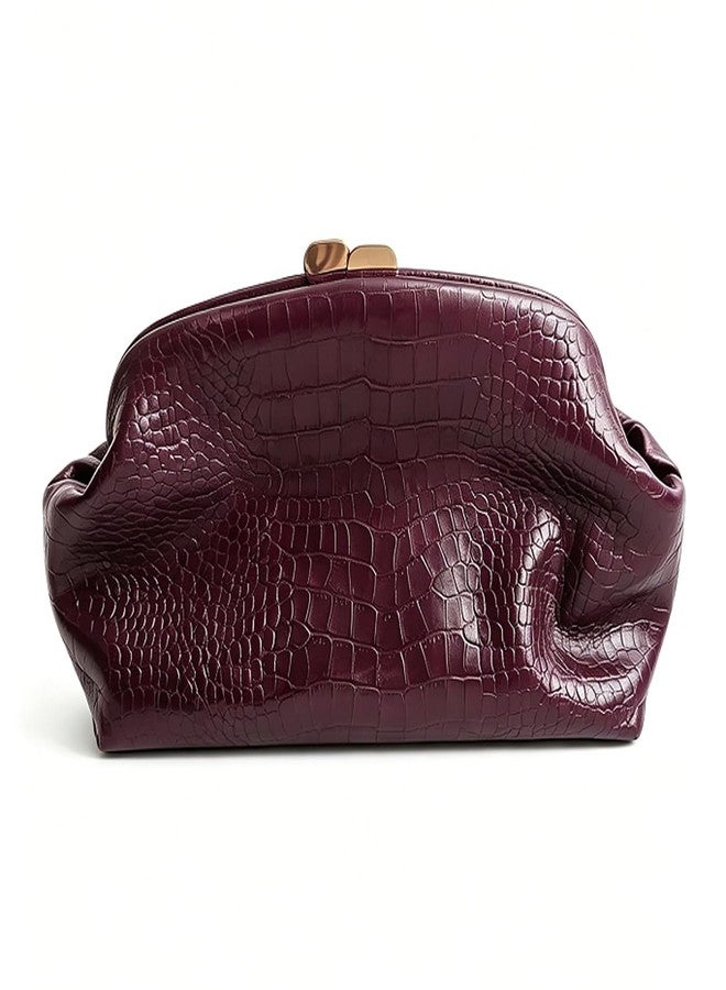 CUXVA Women's large Evening Bag Dumpling Clutch Purse Chain Strap Handbags Elegant Faux PU Leather Clutch Bag - Image 1