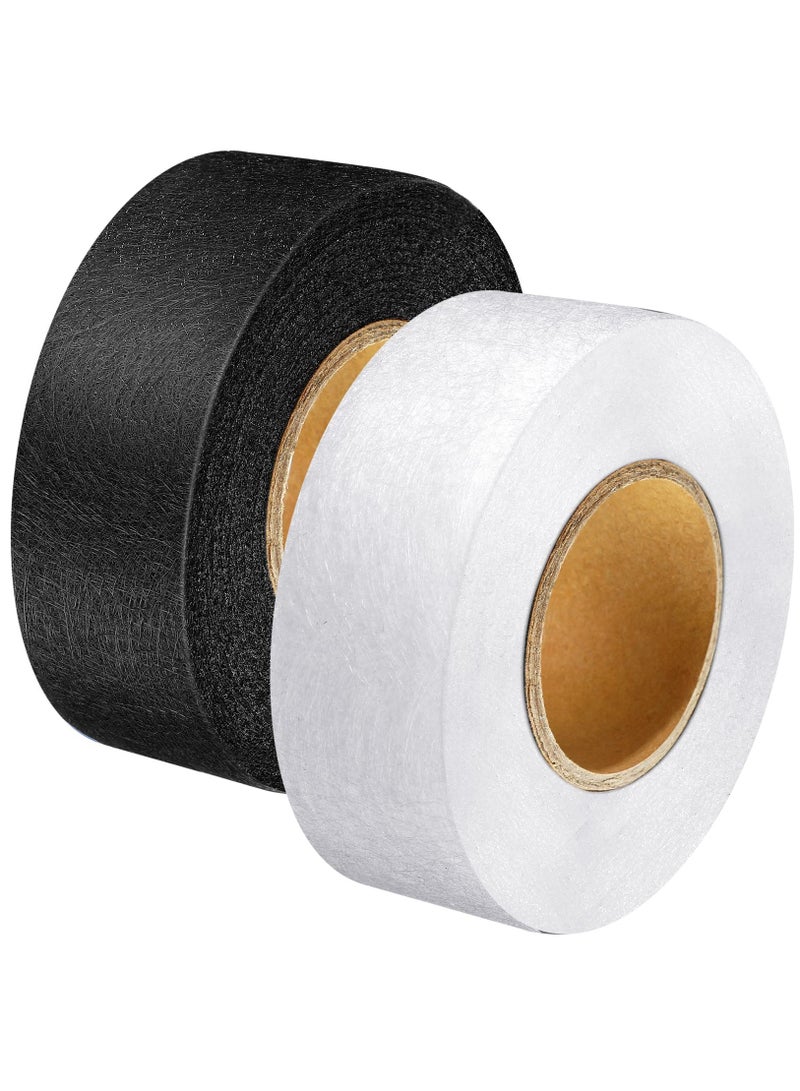 Suntown Iron-On Fabric Tape Heavy Duty Fusible Adhesive Hemming Strip to Repair Curtains, Clothes, Pants, Pillow Case, Uniform - No Sewing - Image 1