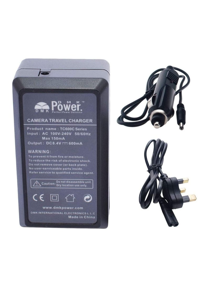 DMK Power شاحن بطارية DMK Power EN-EL10 TC600C متوافق مع Li-40B 42B بديل لبطارية أوليمبوس لـ li-40B Li-42B EN-EL10 فوجي NP-45 بنتاكس D-li63 وغيرها من الكاميرات - Image 2
