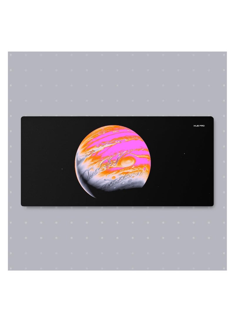 HUEPAD GALAXY SERIES Premium Mousepad HYDRAGLIDE Fabric Gaming Mousepad XL Desk Pad or Desk Mat with Carry Case Tube JUPITER 1 WARM X-Large
