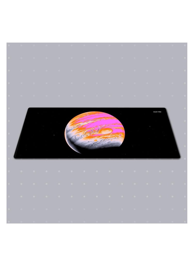HUEPAD GALAXY SERIES Premium Mousepad HYDRAGLIDE Fabric Gaming Mousepad XL Desk Pad or Desk Mat with Carry Case Tube JUPITER 1 WARM X-Large