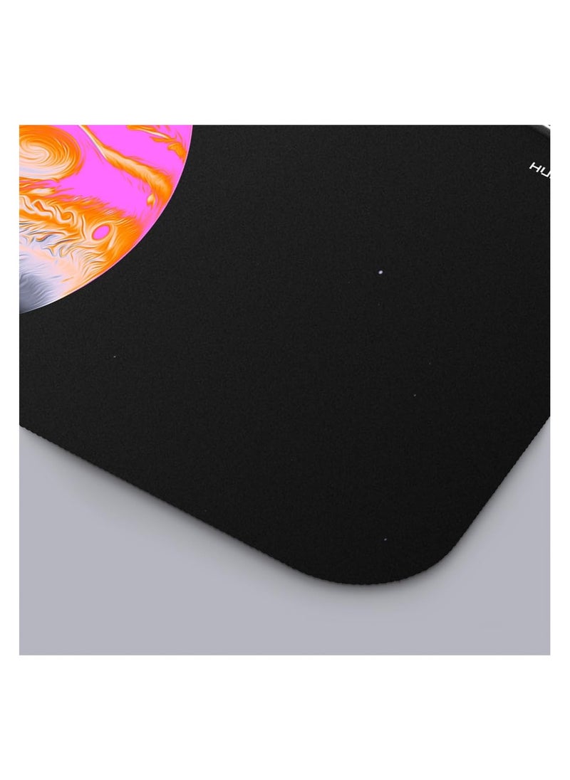 HUEPAD GALAXY SERIES Premium Mousepad HYDRAGLIDE Fabric Gaming Mousepad XL Desk Pad or Desk Mat with Carry Case Tube JUPITER 1 WARM X-Large