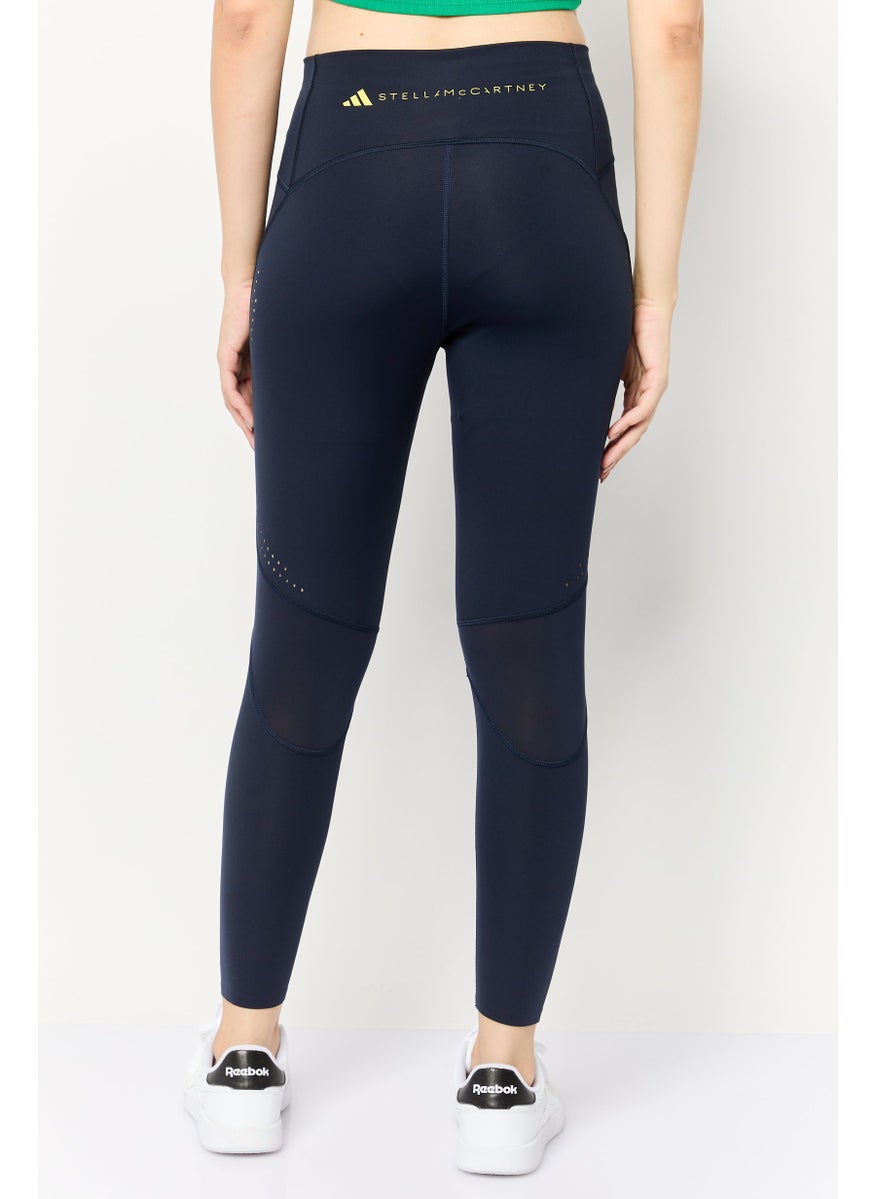 Adidas Women Sportswear Fit Pull On 7/8 Leg Training Leggings, Navy  - Image 3