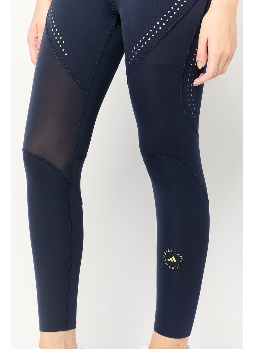 Adidas Women Sportswear Fit Pull On 7/8 Leg Training Leggings, Navy  - Image 4