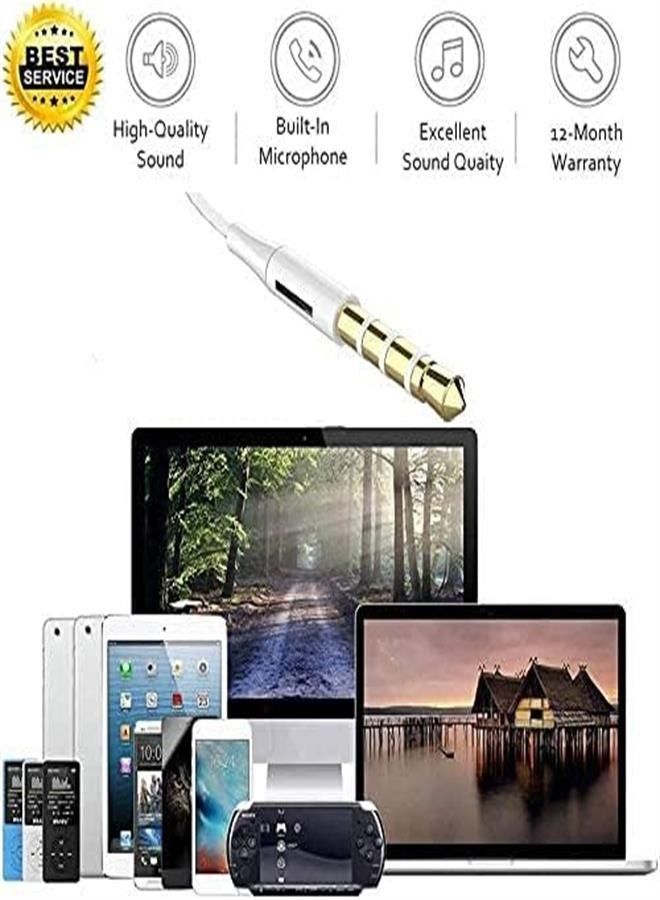 2 Pack Earbuds/Headphones/Earphones with 3.5mm Wired in Ear Headphone Plug Built-in Microphone & Volume Control  - Image 4