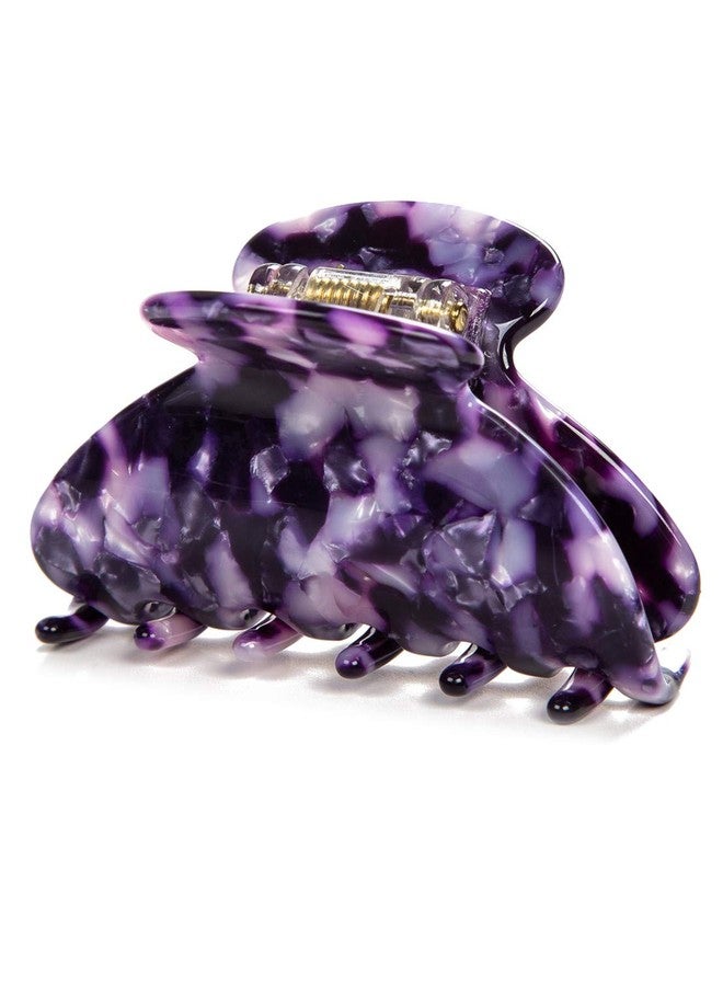 Prettyou Handmade Celluloid Acetate French Design Barrettes Tortoise Shell Claws Hair Claw Luxury Fashion Accessories Hair Clip for Women (Purple) - Image 1