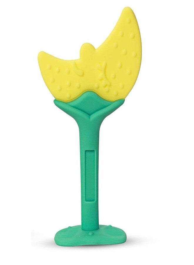 MILLOR Soft Silicone Rubber Baby Teether for Babies Teething Relief Soothing Sore Gums Chew Infant Toys, Moon - Image 1