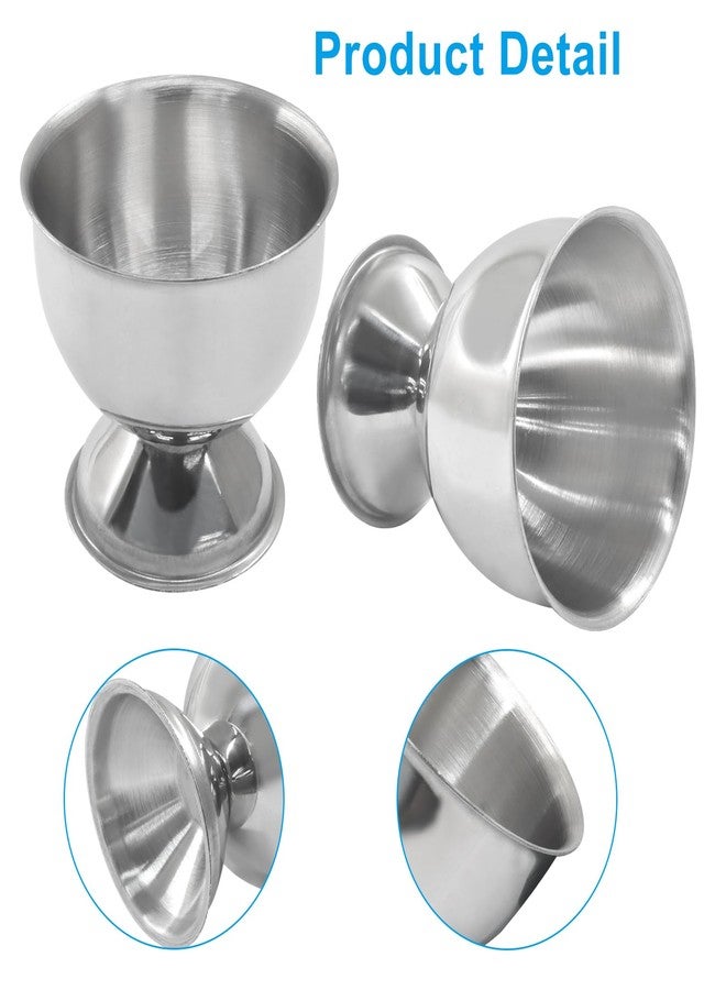 Marvexi 2Pcs Stainless Steel Egg Cups - Soft & Hard Boiled Egg Holder Tray, Premium Kitchen Gadgets Tools with Durable Metal Base - Image 4