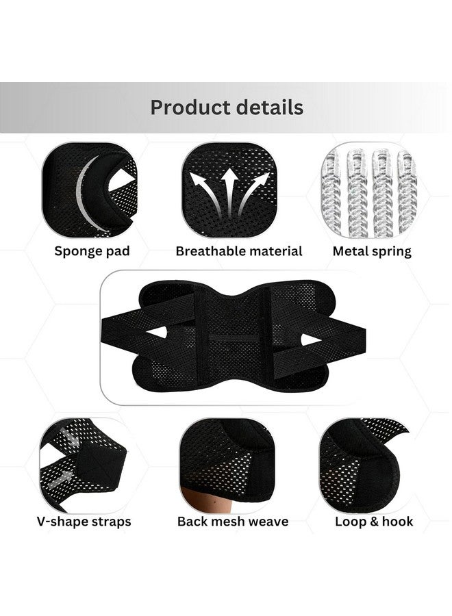 Wonder Care Adjustable Wrap Knee Support Brace, Air Mesh Fabric Knee Brace Cap For Pain Relief, Sports, Arthritis, Running Protection For Men & Women (1, L (17-18")) - Image 2