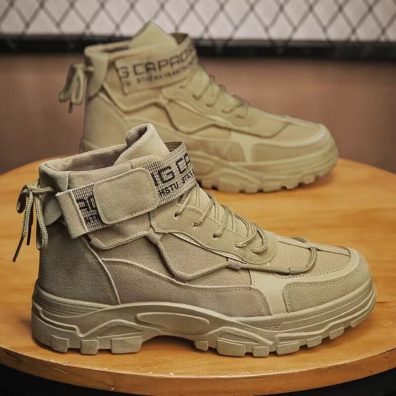 Jiao Yang Xie Ye Men's Mid-Calf Martin Boots 2024 Autumn Vintage British Style Thick Sole Casual Boots 9696 - Image 2