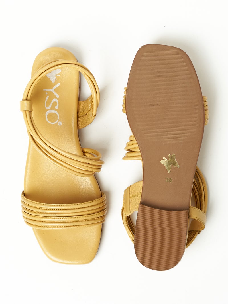 Y.so Women's Flat Slingback Sandals – Slip-On Comfort with Backstrap Support - Image 5
