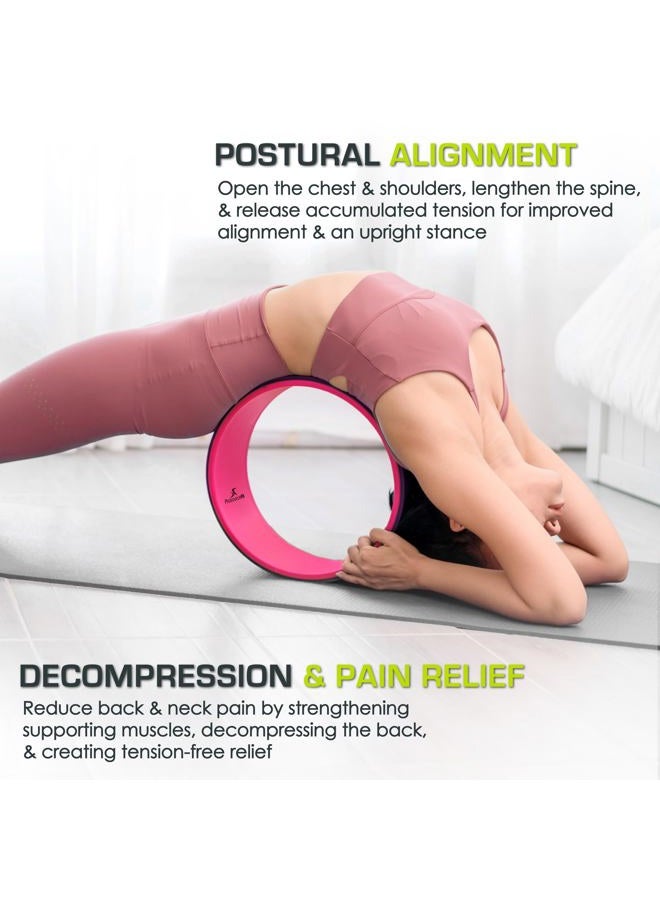 ProSourceFit Yoga Wheel Prop 12” for Improving Yoga Poses, Backbends, Flexibility, Balance, Stretching, Relaxation - Image 4