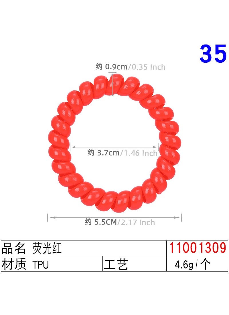 إسكدنيا Korean Mermaid Hair Ties Scrunchies 11001309# fluorescent red