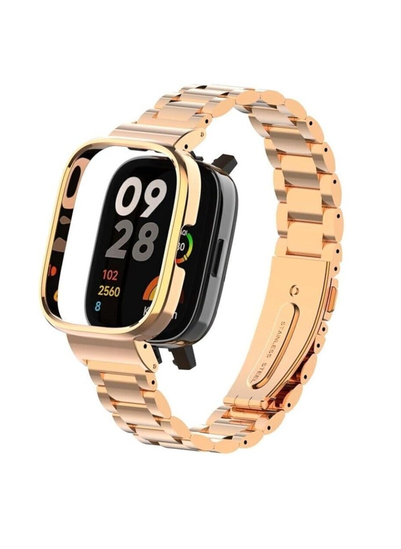 Generic - Stainless Steel Metal Strap Band Compatible with Xiaomi Redmi Watch 3 Only - Not Compatible with Redmi Watch 3 Active, Not Compatible with Redmi Watch 3 Lite - Image 1