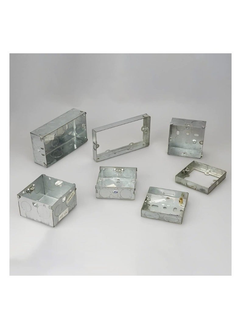 KNP KNP Electrical Metal Back Box 200x200x75 mm is a Robust and Durable Enclosure Designed for Housing Electrical Connections and Components.  - Image 2