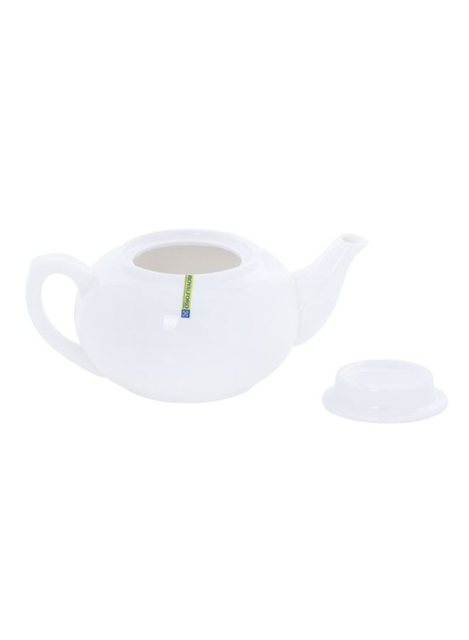 Royalford Porcelain Magnesia Tea Pot With Lid White - Image 2