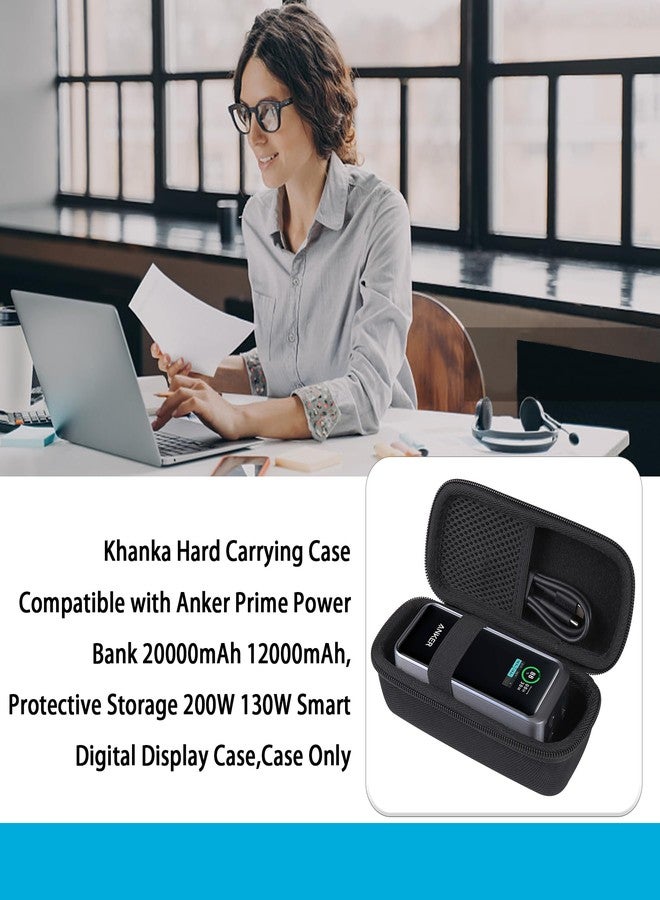khanka Hard Travel Case Replacement for Anker Prime Power Bank 12000mAh 130W/20000mAh,200W,Case Only (Black). - Image 5