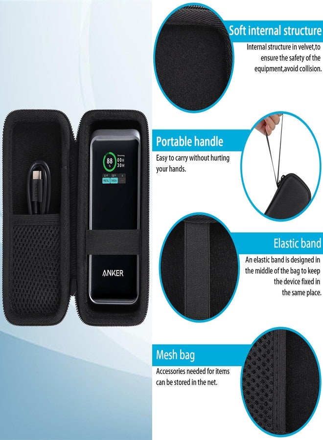 khanka Hard Travel Case Replacement for Anker Prime Power Bank 12000mAh 130W/20000mAh,200W,Case Only (Black). - Image 4