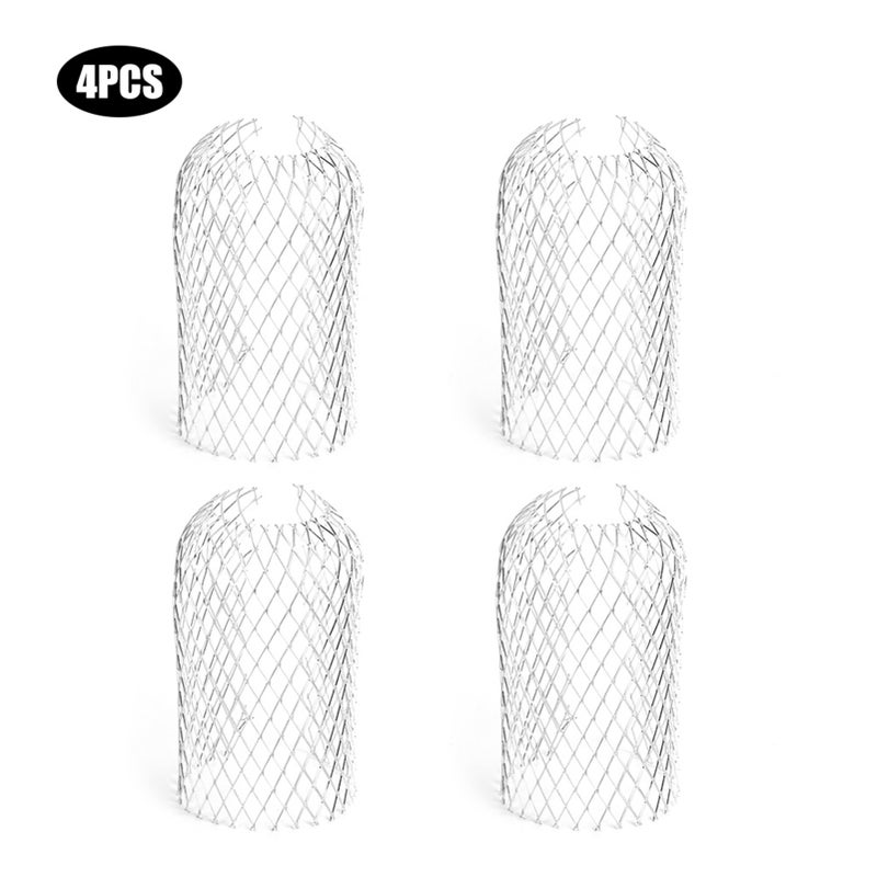 4Pcs Gutter Guard Leaf Filter Strainer Down Spout Strainers Gardening Anti Blocking Tool - Image 1