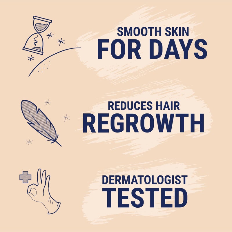 Nair Hair Remover Moisturizing Face Cream with Sweet Almond Oil 2 oz (Pack of 5) - Image 2