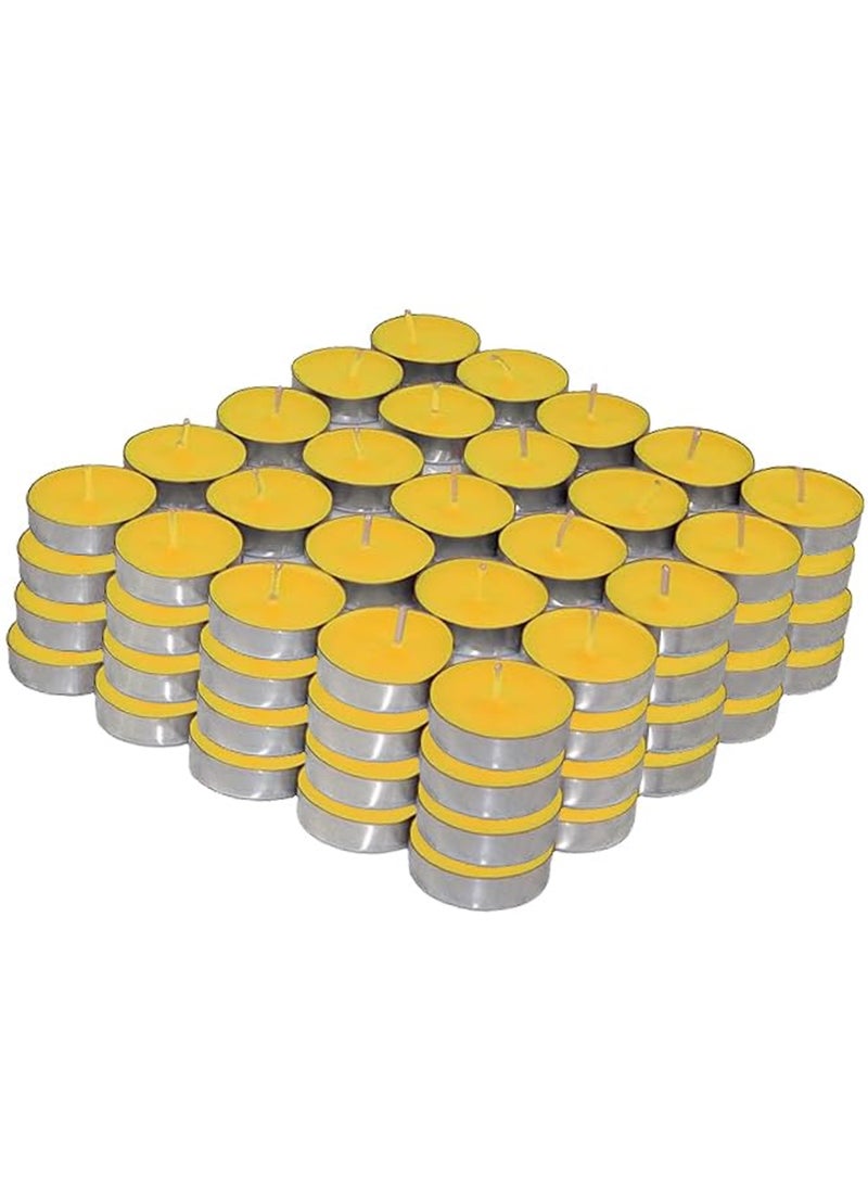 AL QADAH Tea Light Candles 5.6g 100Pcs Box Assorted Colors Long Lasting Smokeless Unscented Dripless Decorative Candles for Home Parties Weddings & Events - Image 4