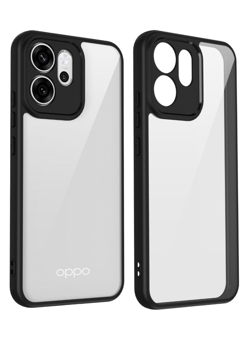 جراب حمايه شفاف مضاد للاصفرار ومقاوم للصدمات متوافق مع Oppo Reno 14F (شفاف) - Image 1
