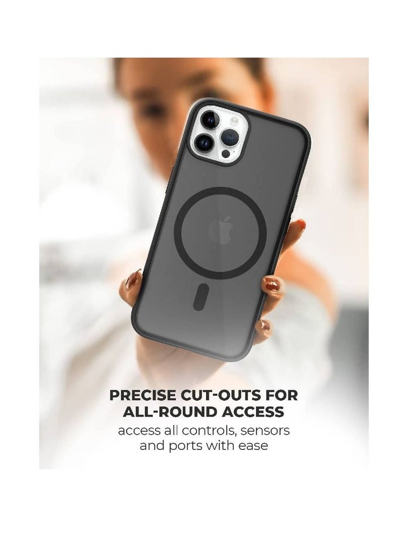 ZOOMEE - Shockproof Military-Grade Protection Classic Hybrid Magnetic MagSafe Designed Case Cover For Apple iPhone 14 Pro Max - Image 1