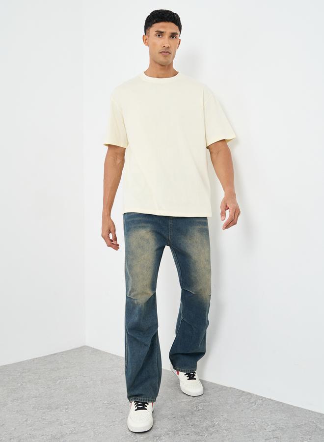 Styli Men Oversized Japanese Graphic Back Print T-Shirt - Image 2