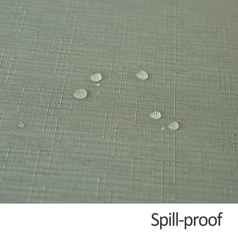 maxmill Rectangle Slubby Textured Tablecloth Waterproof Spillproof Wrinkle Free Table Cloth, Kitchen Dining Room Decoration, Fabric Table Cover for Holiday Party Dinner, 52 x 70 Inch, Sage Green - Image 5