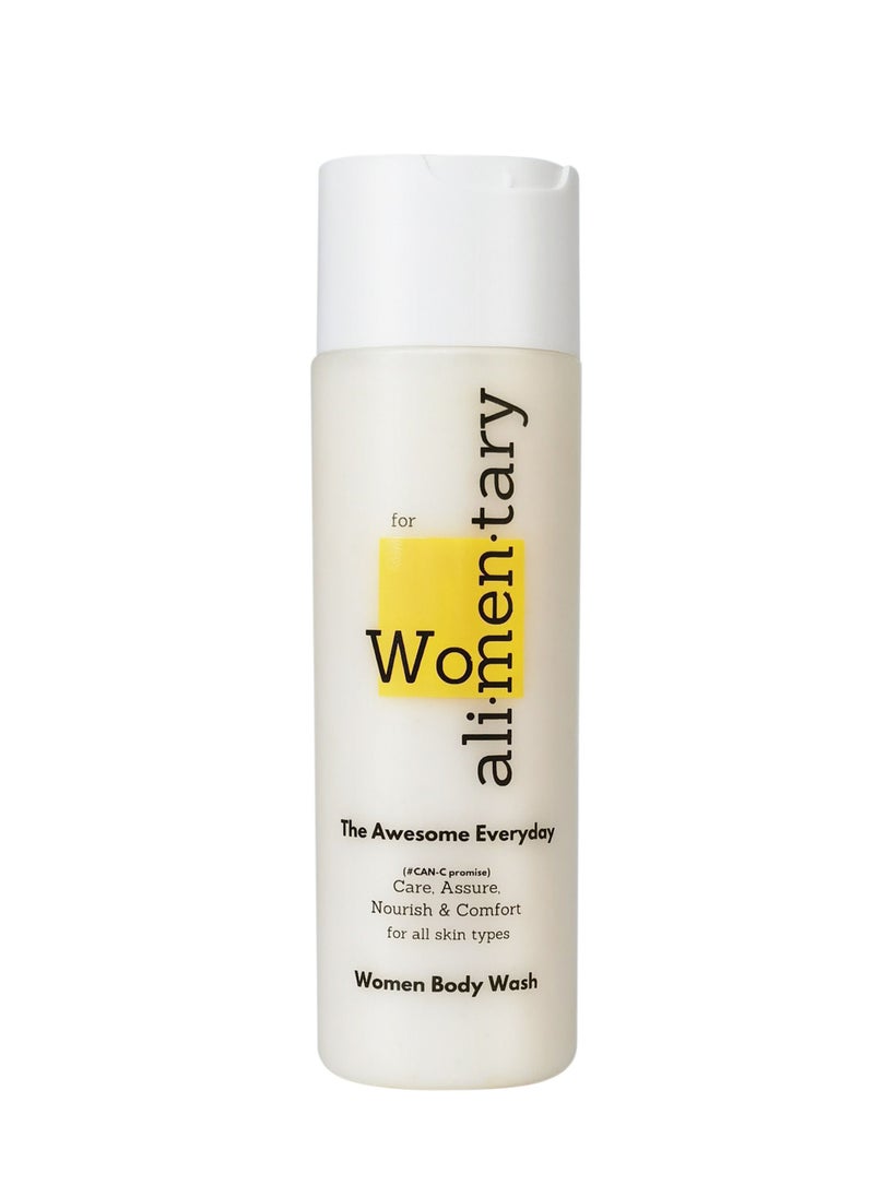 alimentary - Alimentary's Awesome Everyday Body Wash for Women - Nourishing, Invigorating Natural Formula |Hydrating Shower Gel with Moisturizing Jojoba Esters| Actv In - Guava, Pomegranate, Sunflower Oil | 240 ML - Image 1