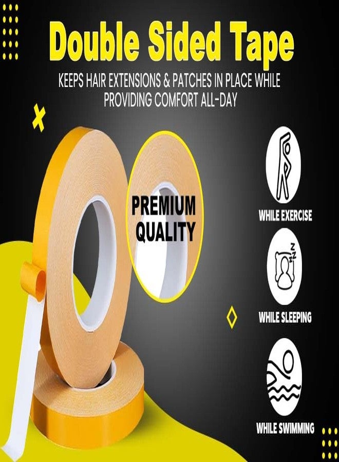GLAN Yellow Double Side Cotton Base Waterproof Tape For Hair Patch/Toupees For Men And Women (30meters length) - Image 3