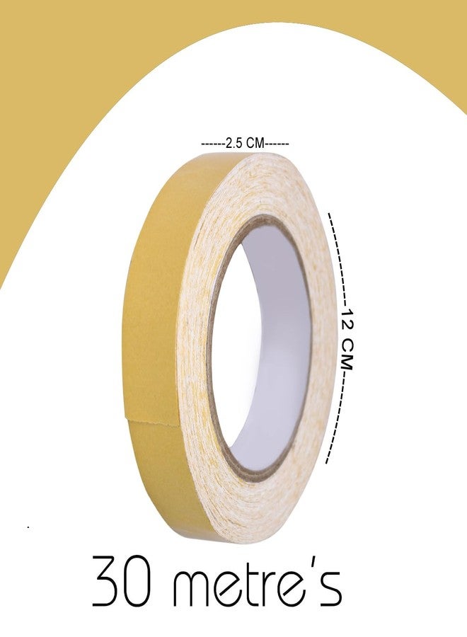 GLAN Yellow Double Side Cotton Base Waterproof Tape For Hair Patch/Toupees For Men And Women (30meters length) - Image 2