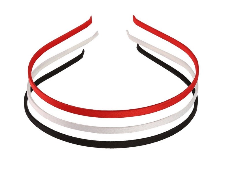 Accessher Casual Satin Silk Fabric Multicolour Comfortable and Soft Hair Bands/Head Bands/Hari Accessories for Women and Girls Pack of 3 | Hair Band For Women - Image 1