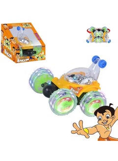 Swift Remote Control Car, RC Cars, 2.4GHz Electric RC Stunt Car with Light, Drift Stunt Car, 360 Rotating Vehicles with LED, RC Crawler Car Toy for 3 4 5 6 7 8 12 Year Old Kids, Chota Beem Style 